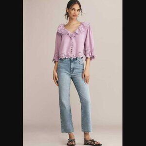 New 25 Frame from Anthropologie The Ruler high-rise crop straight leg jeans
